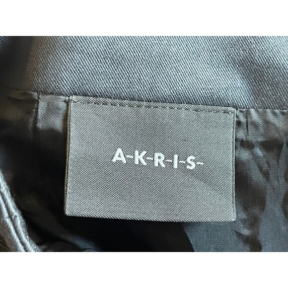 Akris Punto Women’s Size 8 Black A Line Skirt Straight Skirt With Rear Pleat - Picture 10 of 11